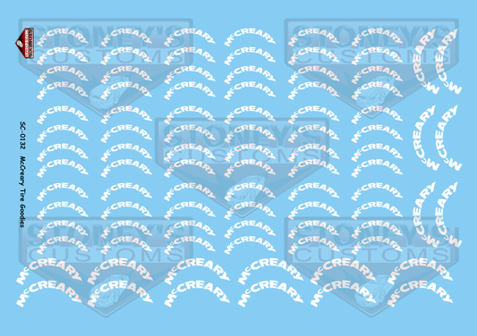 Stoney's Customs Mc Creary Tire Goodies 1:24 Decal Set