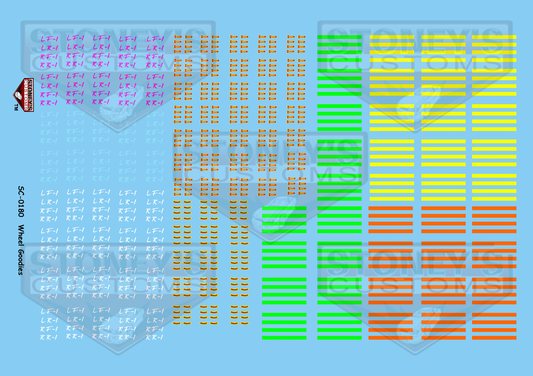 Stoney's Customs Wheel Goodies 1:24 Decal Set