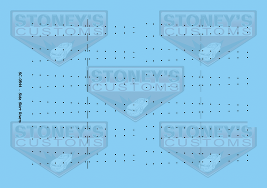 Stoney's Customs Side Skirt Rivets Goodies 1:24 Decal Set