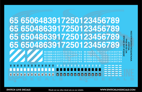 HO Scale Wisconsin Central Ex BN SD45 Locomotive Decal Set