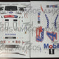 3 Amigos Decals #4 MOBIL 1 PATRIOTIC 2023 MUSTANG Decal Set 1:24