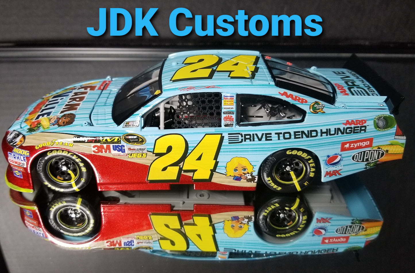 Stoney's Customs 2012 #24 Farmville Jeff Gordon 1:24 Decal Set