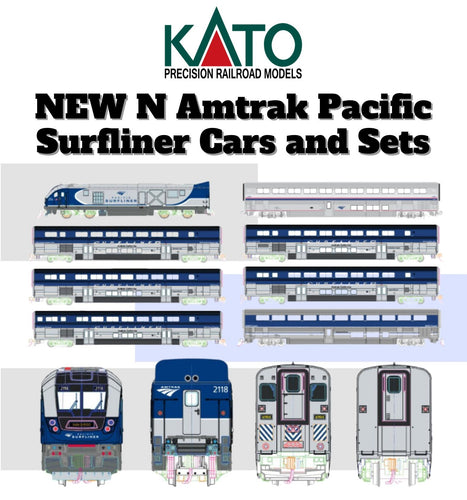 N SCALE Kato Amtrak Pacific Surfliner PREORDER