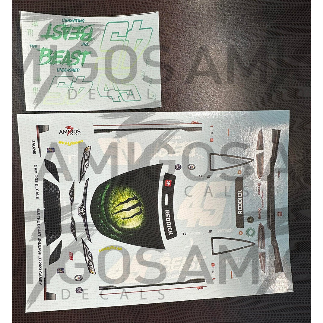 3 Amigos Decals #45 THE BEAST UNLEASHED 2023 CAMRY Decal Set 1:24 ...