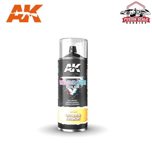 AK Interactive Wargame Golden Armor Spray 400ml - Fusion Scale Hobbies