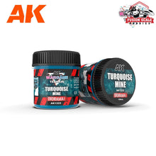 Load image into Gallery viewer, AK Interactive Wargame Battle Ground Terrains Turquoise Mine - 100ml (Acrylic) - Fusion Scale Hobbies