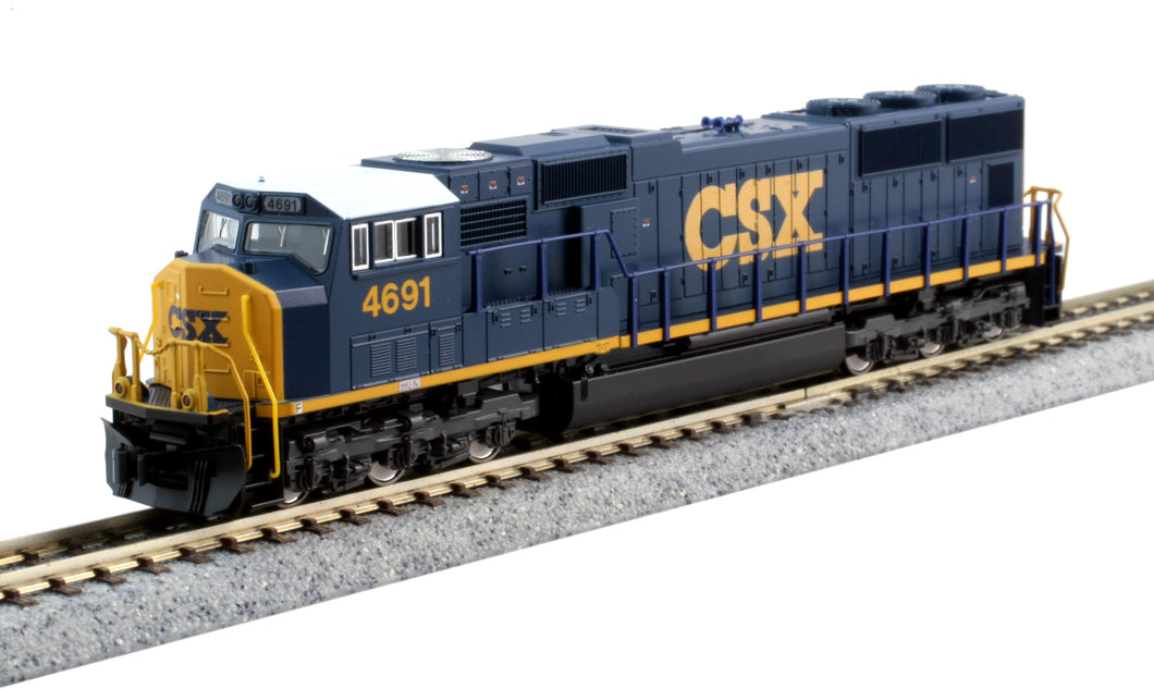 Kato N Scale EMD SD70M Flat Radiator CSX #4691 (Flat Radiator)