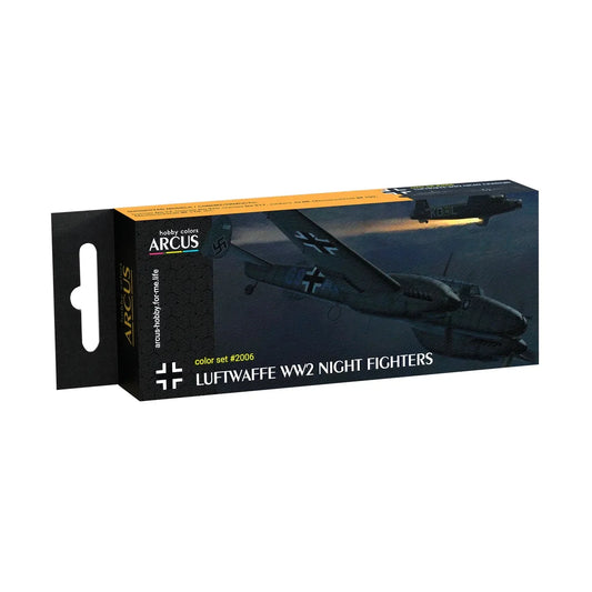 Arcus Hobby Colors Luftwaffe WW2 Night Fighters Paint Set - Fusion Scale Hobbies