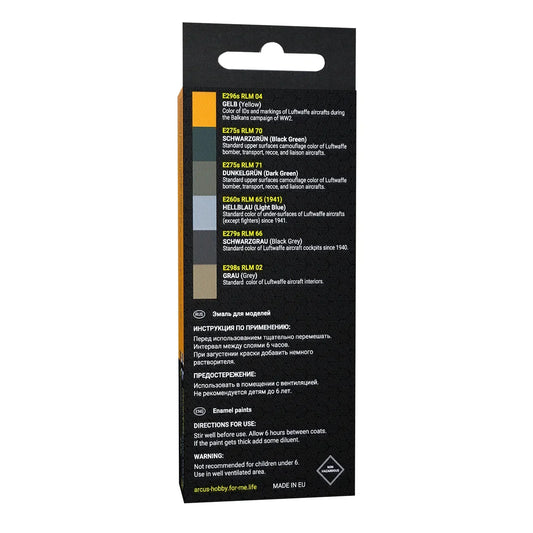 Arcus Hobby Colors Luftwaffe Operation Mercury Paint Set - Fusion Scale Hobbies