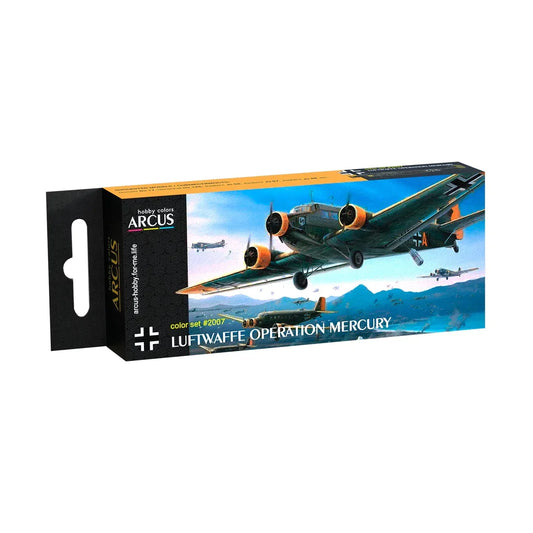 Arcus Hobby Colors Luftwaffe Operation Mercury Paint Set - Fusion Scale Hobbies