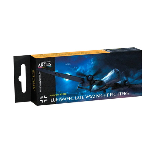 Arcus Hobby Colors Luftwaffe Late WW2 Night Fighters Paint Set - Fusion Scale Hobbies