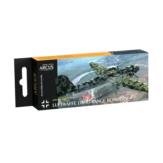 Arcus Hobby Colors Luftwaffe Long-Range Bombers Paint Set - Fusion Scale Hobbies