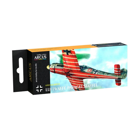 Arcus Hobby Colors Luftwaffe Papagei Staffel Paint Set - Fusion Scale Hobbies