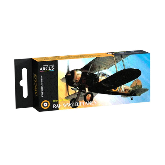 Arcus Hobby Colors RAF WW2 Biplanes Paint Set - Fusion Scale Hobbies
