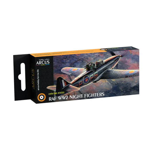 Arcus Hobby Colors RAF WW2 Night Fighters Paint Set - Fusion Scale Hobbies