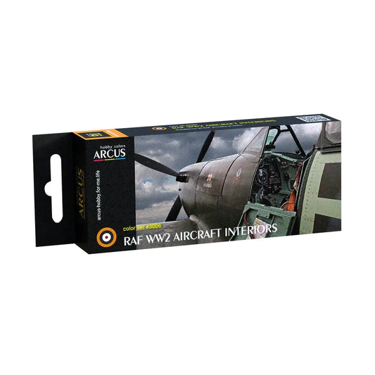 Arcus Hobby Colors RAF WW2 AIRCRAFT INTERIORS Paint Set - Fusion Scale Hobbies