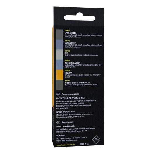 Arcus Hobby Colors RAF WW2 Day Fighters Paint Set - Fusion Scale Hobbies