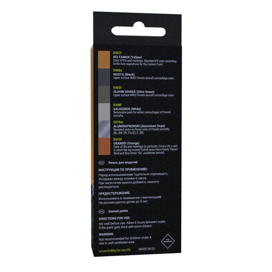 Arcus Hobby Colors FiAF Finnish Aces of WW2 Paint Set - Fusion Scale Hobbies