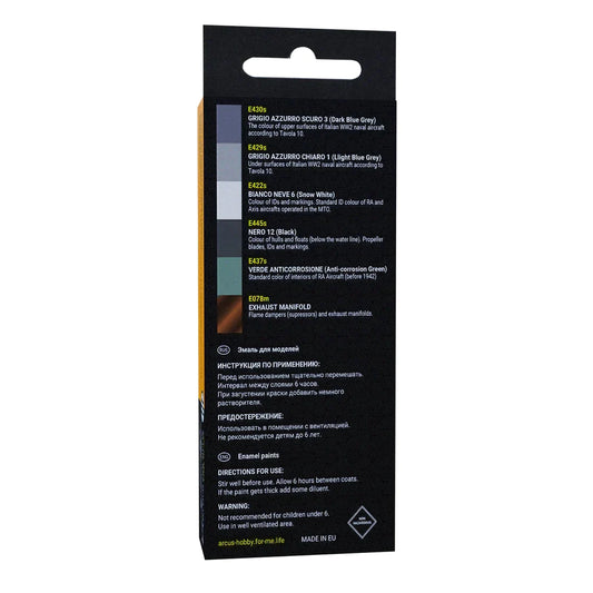 Arcus Hobby Colors RA Late WW2 Seaplanes Paint Set - Fusion Scale Hobbies