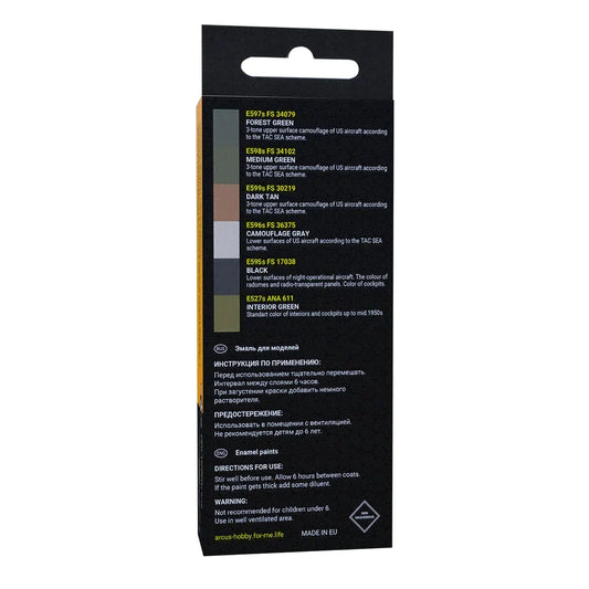 Arcus Hobby Colors USAF Vietnam War Paint Set - Fusion Scale Hobbies