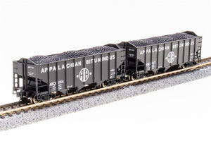 N Scale Broadway Limited Appalachian Bituminous 3 Bay Coal Car 2 Pack