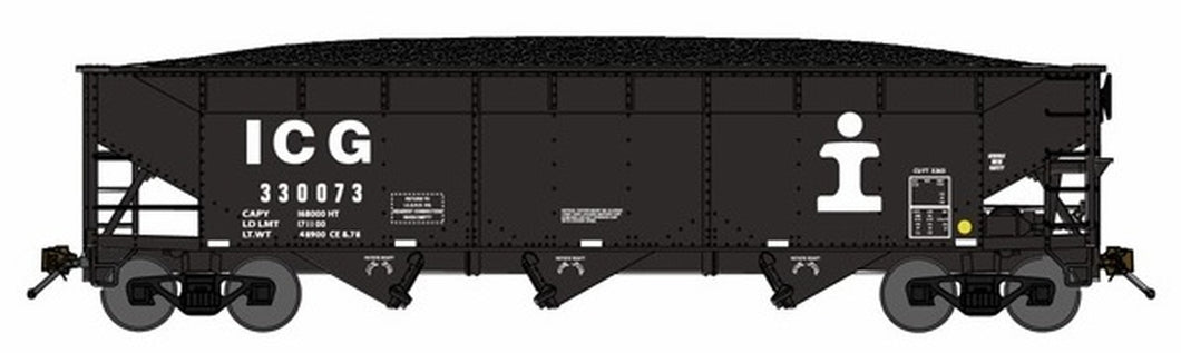 N Scale Bluford Shops ICG 70 ton Coal car 3 Pack