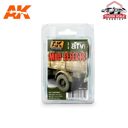 AK Interactive Mud Effects Weathering Set AKI061 - Fusion Scale Hobbies