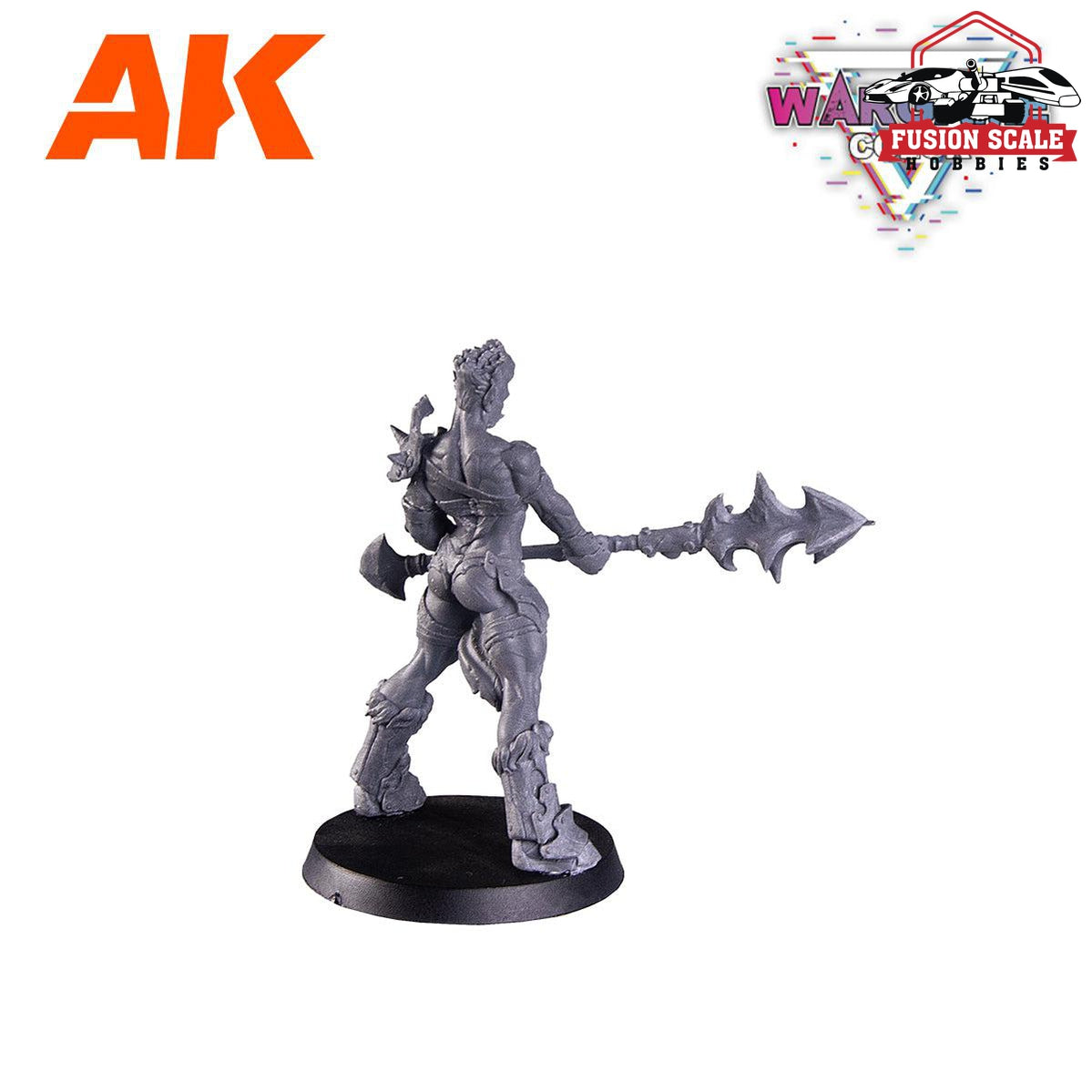 AK Interactive Wargame Starter Set - Battle Orc (14 Colors & 1 Figure) - Fusion Scale Hobbies