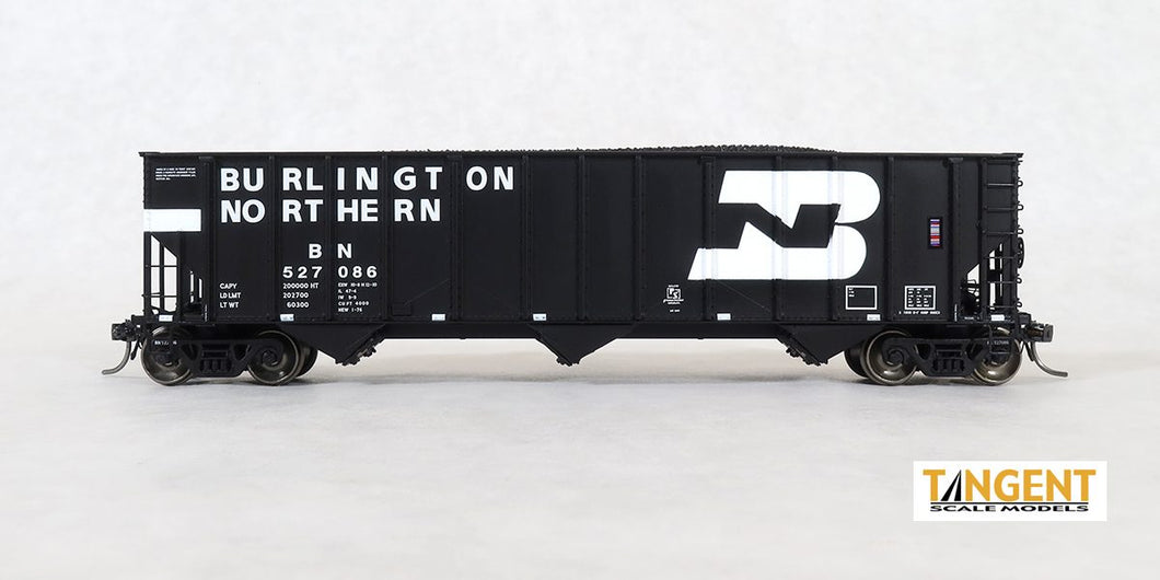 HO Scale Tangent Scale Models Burlington Northern PS 4000 Coal Car