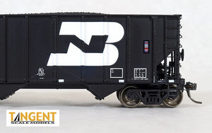 HO Scale Tangent Scale Models Burlington Northern PS 4000 Coal Car