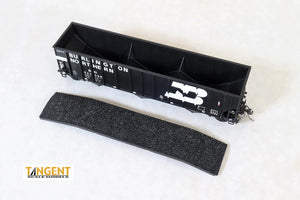 HO Scale Tangent Scale Models Burlington Northern PS 4000 Coal Car