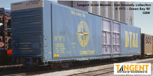 Load image into Gallery viewer, HO Scale Tangent 86&#39; High Cube Boxcar DT&amp;I