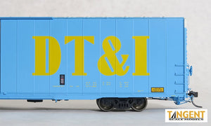 HO Scale Tangent 86' High Cube Boxcar DT&I