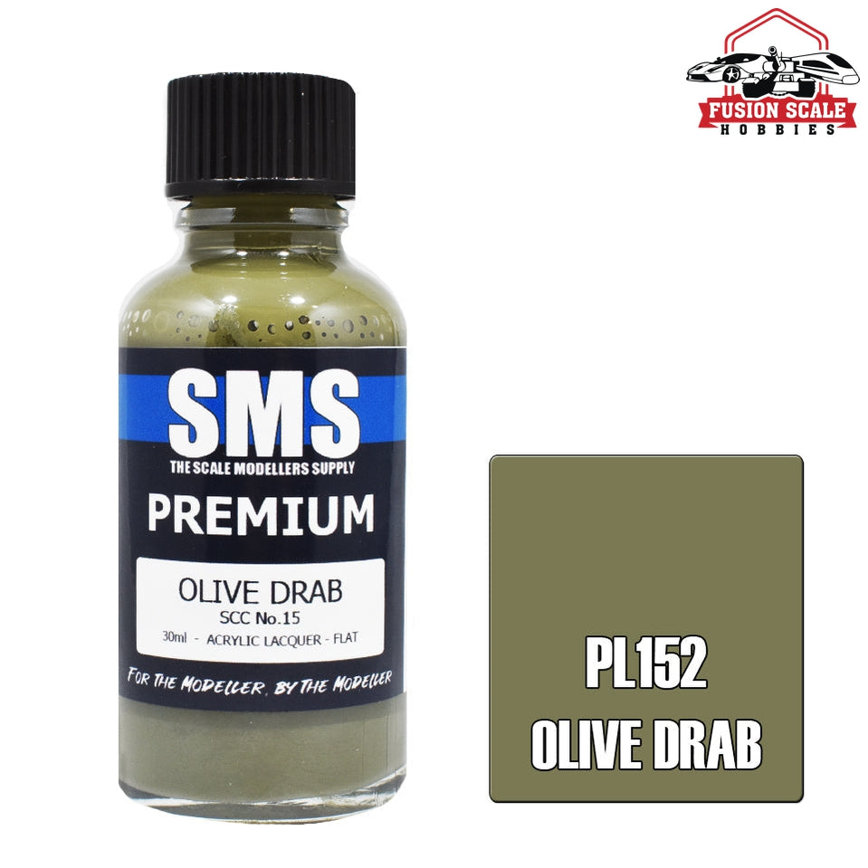 Scale Modelers Supply Premium Olive Drab Scc No 15 30ml