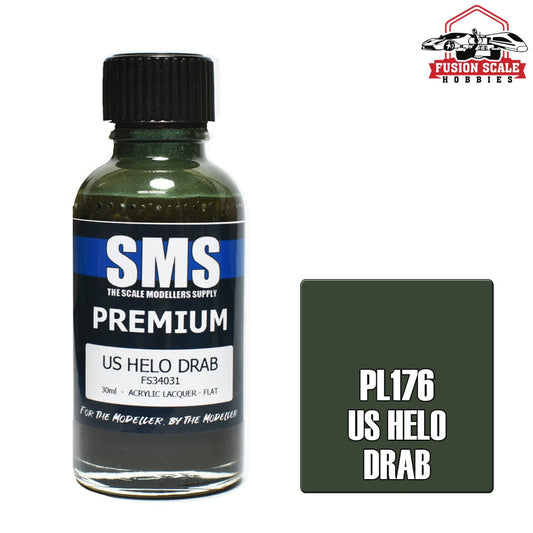 Scale Modelers Supply Premium Us Helo Drab 30ml