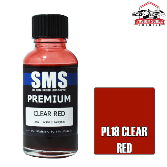 Scale Modelers Supply Premium Clear Red 30ml