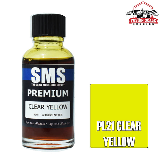 Scale Modelers Supply Premium Clear Yellow 30ml