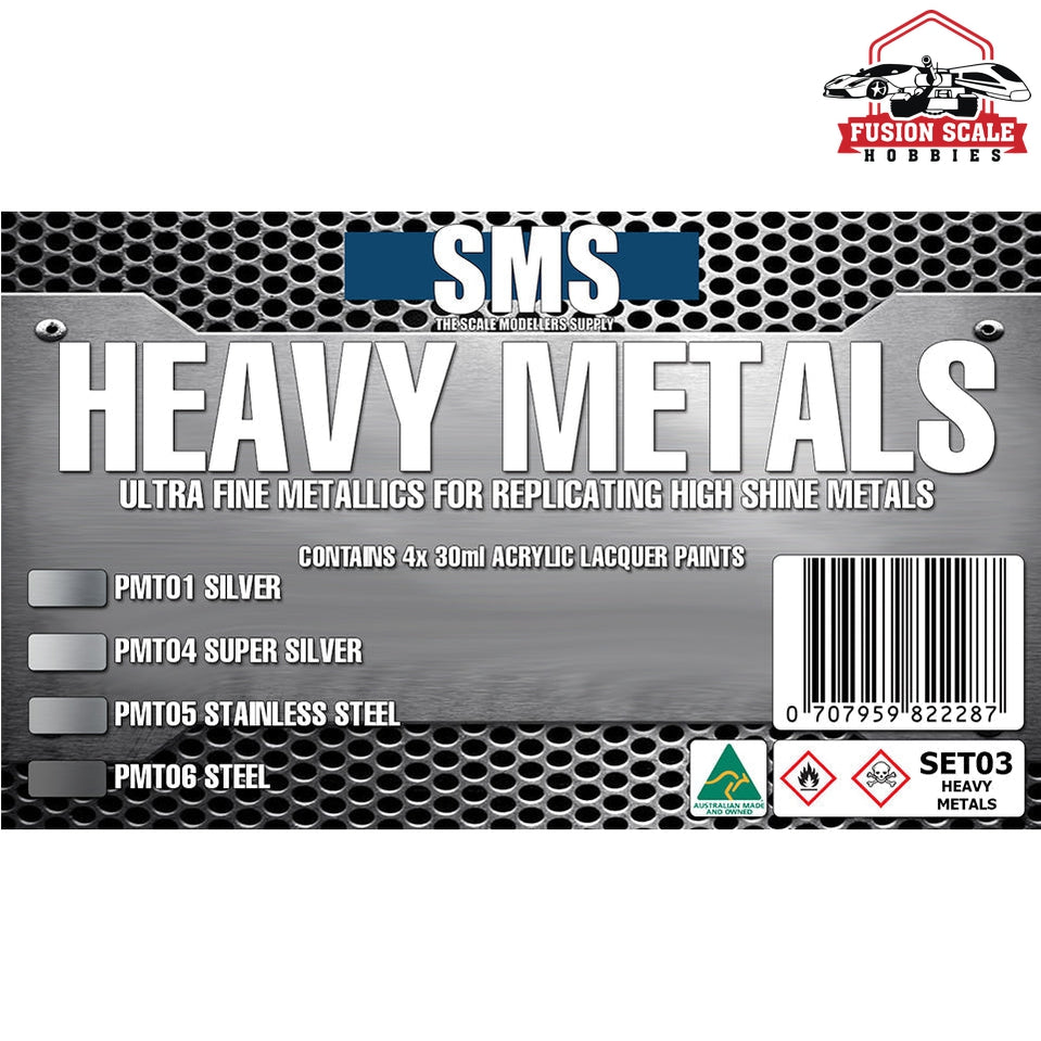 Scale Modelers Supply Heavy Metals Color Set