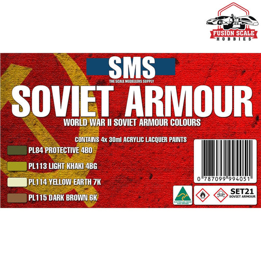 Scale Modelers Supply Soviet Wwii Armour Color Set