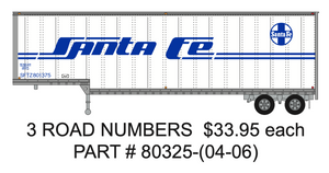 HO Scale Trainworx 40' Drop Frame Santa Fe PREORDER