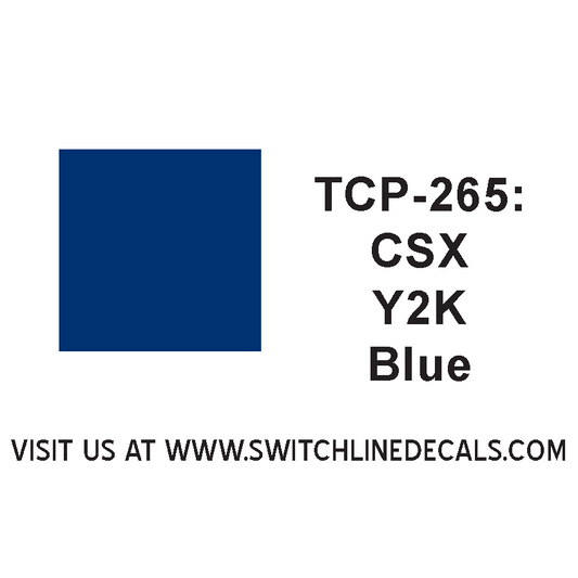 Tru Color Paint TCP-265 CSX Rail Y2K Blue 1oz TCP265