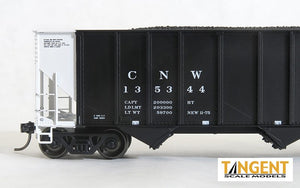 HO Scale Tangent CNW Black Delivery 1975+ PS 4000 Coal Car