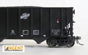 HO Scale Tangent CNW Black Delivery 1975+ PS 4000 Coal Car