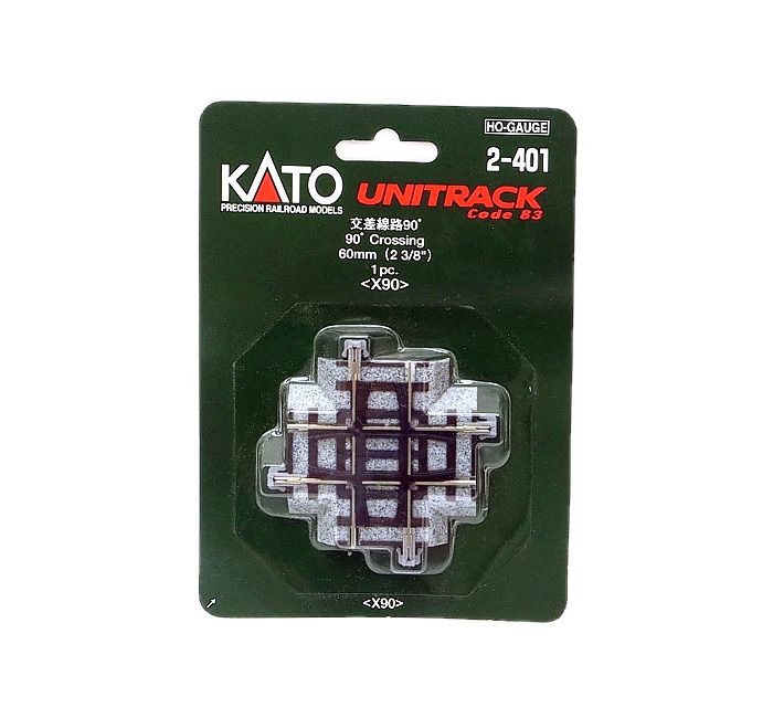 HO Scale Kato Unitrack 90* crossing 1 piece