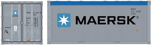 HO Scale PT Trains 20' Canvas Top Maersk Container