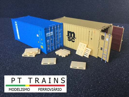HO Scale PT Trains 10 pack Pallets Tan