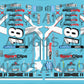 3 Amigos Decals #18 SPORT CLIPS BOBBY LABONTE 2022 SRX SERIES 1:24 DECAL SET
